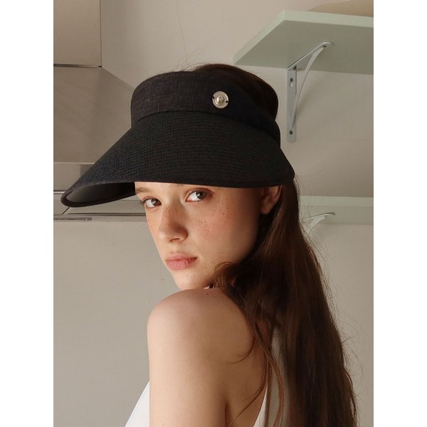 Colette Sun Visor Hat_black