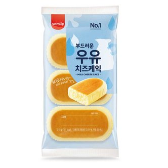 신세계라이브쇼핑 [오티삼립]우유치즈케익 3입 (210g) 3봉