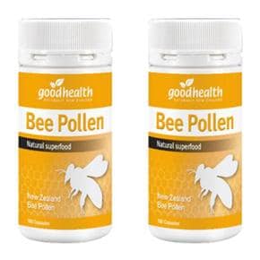 굿헬스 비폴렌 벌화분 꿀벌 꽃가루 100캡슐 2개 (뉴질랜드) Good Health Bee pollen