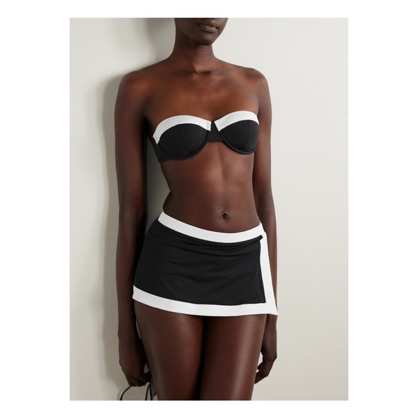 스타우드 넬 레이어드 투톤 비키니 브리프 블랙 46376663162863392