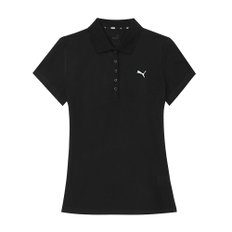 푸마 에센셜 여성 폴로 반팔 피케 카라 티셔츠 블랙 586779-51