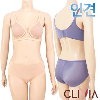 크리비아 인견 쿨매쉬 직조몰드 무빙브라팬티2종(CLB1769)80B~95B