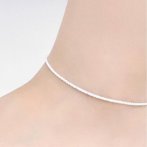 실버도금 은발찌 체인 레이어드 한줄 심플 선물 데일리