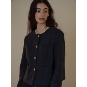 Stella wool jacket(Blue)