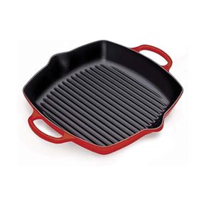 독일 르크루제 냄비 Le Creuset Signature 20200300600422 High Square Cast Iron Grill Pan wit