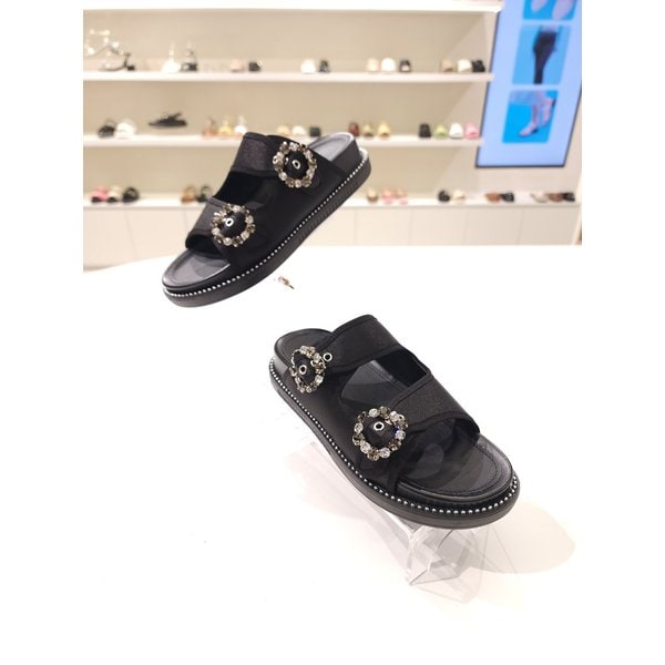 [부산점] [바바라] 3cm 큐빅 장식 뮬 BBF306