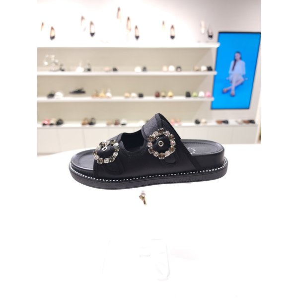 [부산점] [바바라] 3cm 큐빅 장식 뮬 BBF306