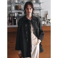 [COTTON] Toggle Balmacaan Half Coat