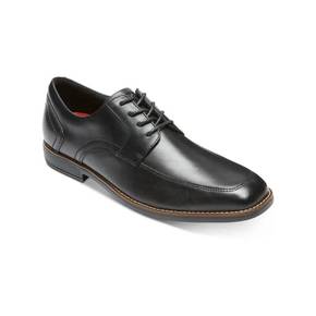 5039243 Rockport Slayter Apron Toe Mens Leather Block Heel Lace-Up Shoes