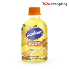 (G) 광동 썬키스트 허니유자 280ml x 24개