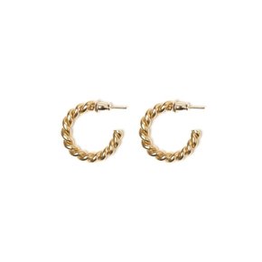 ROPE EARRING_Gold_L