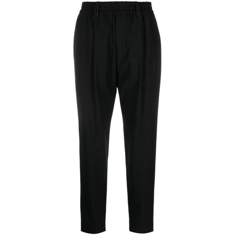 パンツ BRUNELLO CUCINELLI Women Trousers M0W07P7811C2803 Black Brunello Cucinelli Linen Trousers | Blue | FARFETCH