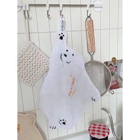 귀여운 북극곰 고리형 핸드타올 타올 키친행주
