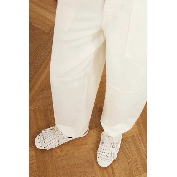 몬테고 가죽 트리밍 스터드 카프 헤어 뮬 46376663162975273