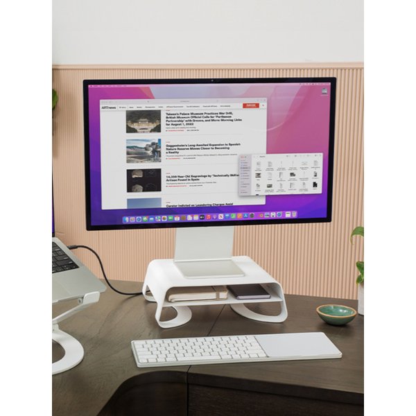 커브 라이저 모니터 스탠드 메탈 모니터선반 받침대 Curve Riser