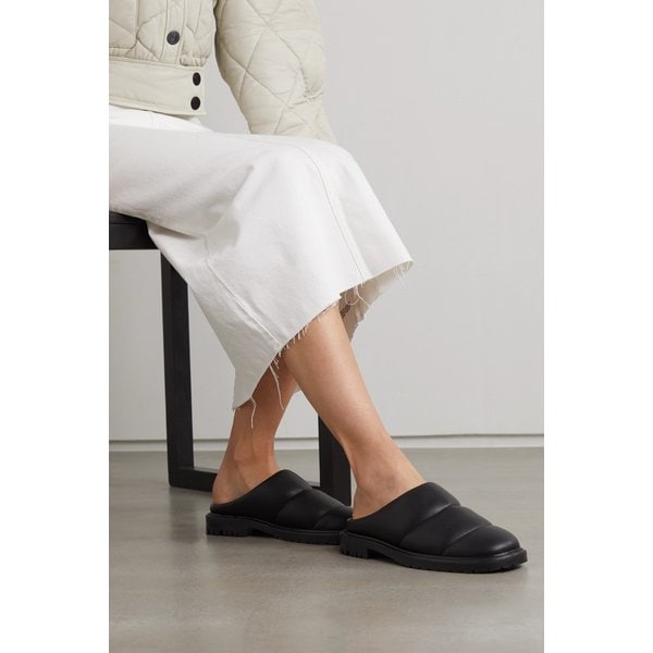 스타우드 Astro Quilted Faux Shearling Mules 블랙 13452677152446902