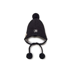 (공식)25FW 메가베어 폼폼 귀달이 비니 NY (Black)
