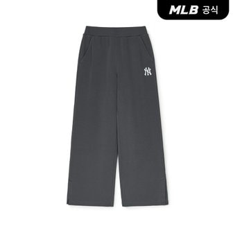 MLB [코리아공식] 여성 빈티지 하이웨스트 와이드팬츠 NY (D.Grey)