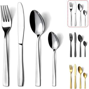 영국 빌레로이앤보흐 커트러리 Cutlery Set Hunnycook 32 Pieces Silver Sets 스테인리스 스틸 f