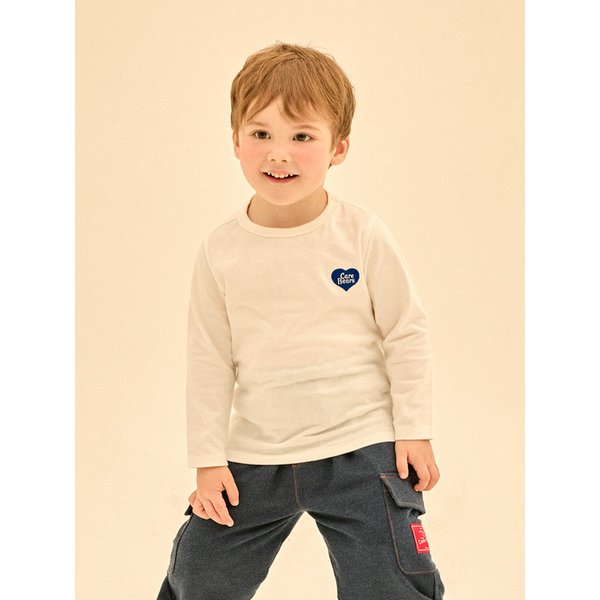 블루 하트로고 데일리 티셔츠