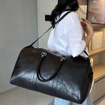  [옷자락] 해외여행용 가죽 빅백 핸들 보스턴백 남녀공용
