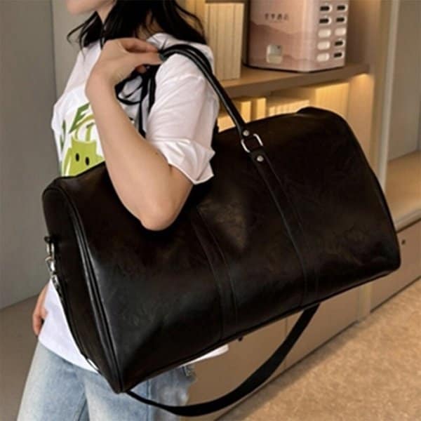[옷자락] 해외여행용 가죽 빅백 핸들 보스턴백 남녀공용
