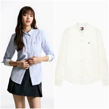 타미진스 여성 슬림 옥스포드 셔츠 T32F7WSH01TWT2 TOMMY JEANS
