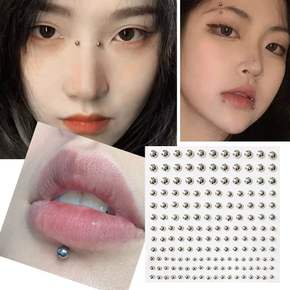 피어싱 스티커 귀찌 배꼽 페이크 가짜 붙이는 코꾸 귀꾸 귀테리어