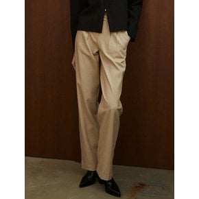 amr1506 wool belt slacks  (beige)