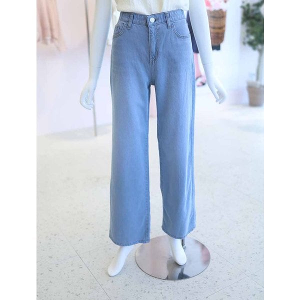 [여주점] 여성 히든 밴딩 와이드 데님 팬츠 청바지 YJ6ML733