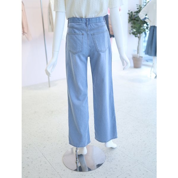 [여주점] 여성 히든 밴딩 와이드 데님 팬츠 청바지 YJ6ML733
