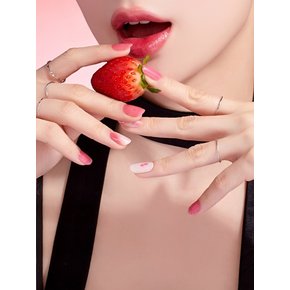 샵젤 딸기 탕후루 붙이는 젤 네일 16pcs