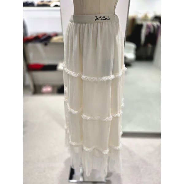 [여주점] 로맨틱티어드 밴딩 롱스커트ER4OSK51