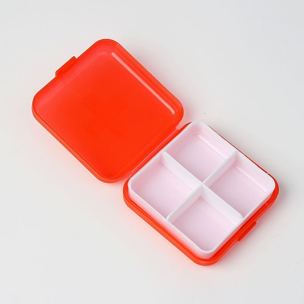 메이컬 4칸 미니 알약케이스(레드)