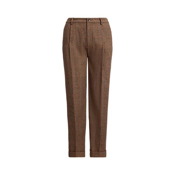 글렌 플래드 플리츠 크롭 팬츠(WMLRPNTSBV20311999)