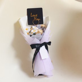 해피 데이지 페레로로쉐 3T 꽃다발 퍼플