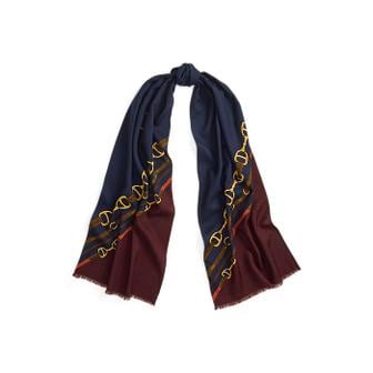 로렌 랄프 로렌 로고 벨트 프린트 울 스카프(WALRHGS0J320452410)