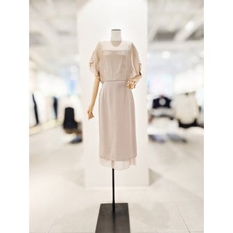아이잗컬렉션 [파주점] 오간자 블럭 백 밴딩 원피스 CR8A0OP771