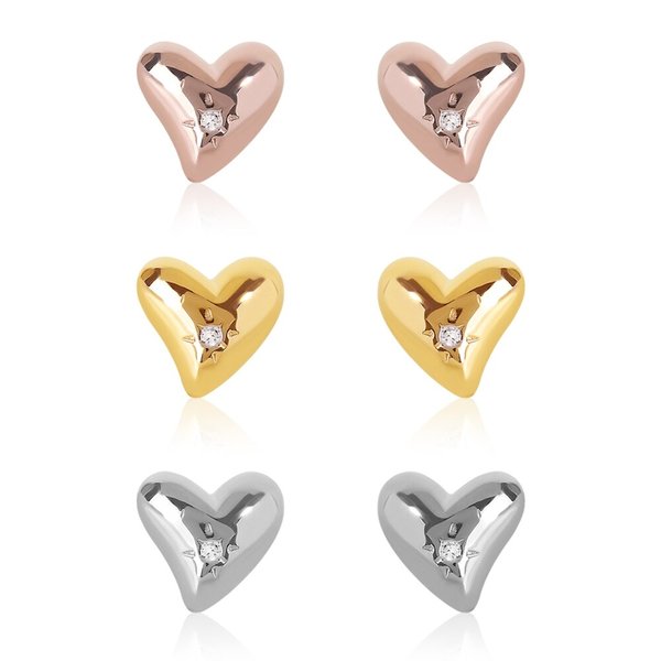 14K GF 멜티 하트 귀걸이 A00475