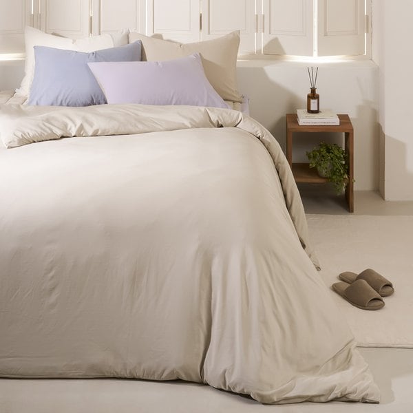 항균 모달 진드기 방지 이불커버_Q_베이지