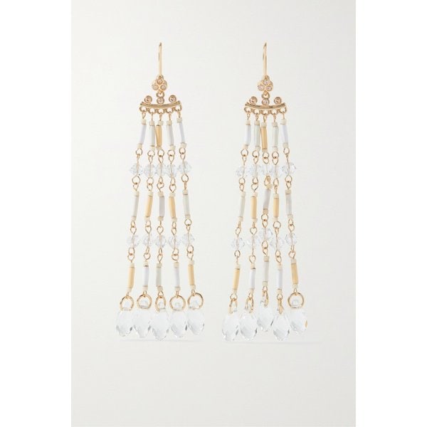 록산느 애슐린 골드 톤 비즈 크리스털 이어링 1647597314255973