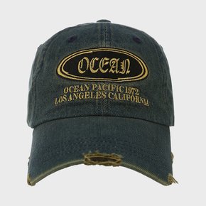 [OP]DENIM WASHED LOGO BALLCAP [2 COLOR]