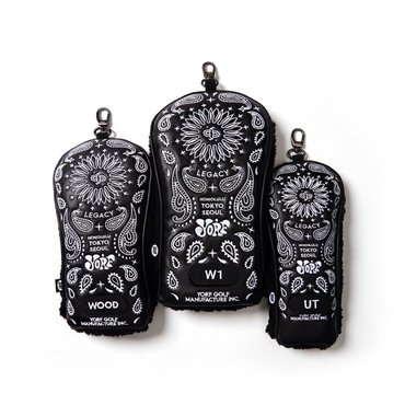 백화점 골프샵 [정품] 욜프 페이즐리 블랙 헤드커버 YORF PAISLEY BLACK HEAD COVER