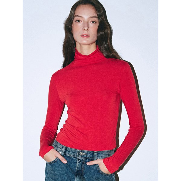 [ESSENTIAL] MINIMAL SPAN TURTLENECK_RED