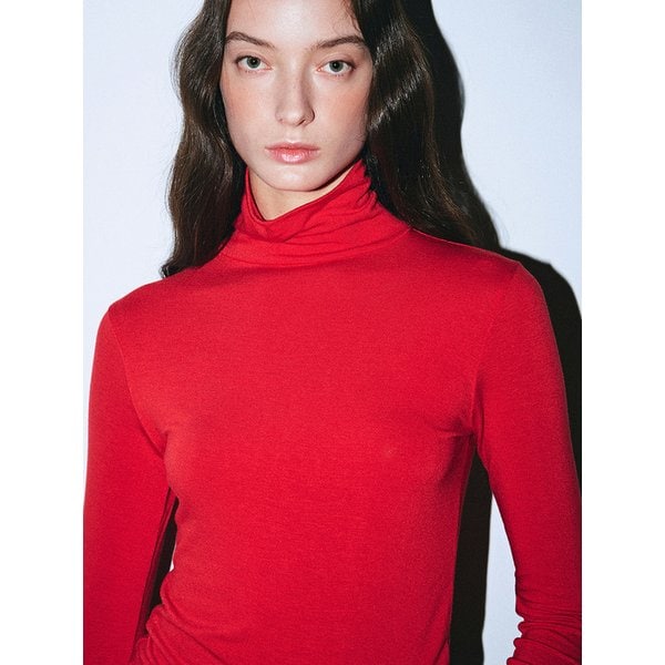 [ESSENTIAL] MINIMAL SPAN TURTLENECK_RED