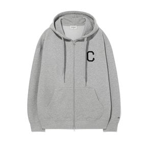 C 로고 후드 집업 멜란지 그레이 CO2501HZ31MG