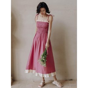 LS_Rose pink bandeau dress