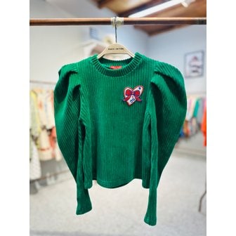 매직에디션 [파주점] [오그오그오그] 핀턱 리브드 그린 티셔츠 OG44-TS004GR