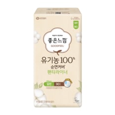 좋은느낌 유기농순면 팬티라이너 일반 90P
