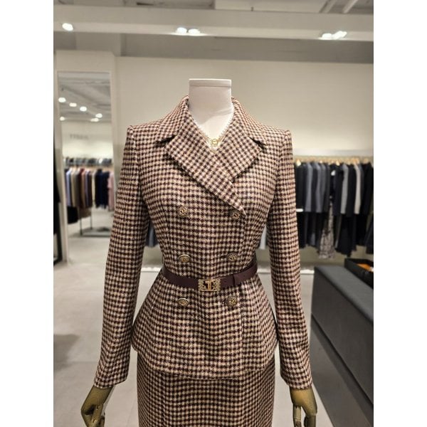 [파주점] 울 블렌드 하운드투스 체크 셋업 자켓 JRBA0JK741